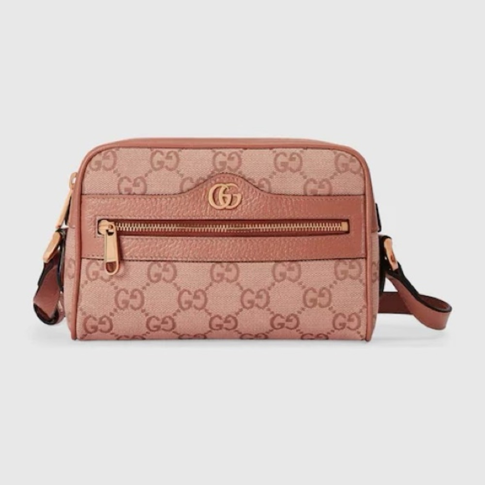 New- Authentic Gucci pink Ophidia GG mini bag